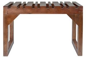 Hnědá dřevěná lavice DUTCHBONE JAKUB 70 x 40 cm