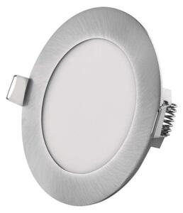 EMOS ZD1223 NEXXO LED stropní zápustné svítidlo 120mm 7W 480lm 3000/3500/4000K stříbrná