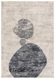 Makro Abra Moderní kusový koberec LUCY NP22D krémový šedý Rozměr: 160x230 cm