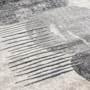 Makro Abra Moderní kusový koberec LUCY NP23D krémový šedý Rozměr: 80x150 cm