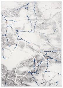 Makro Abra Moderní kusový koberec PORTLAND R216B Mramor Abstraktní šedý modrý Rozměr: 140x200 cm