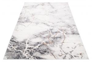 Makro Abra Moderní kusový koberec PORTLAND R216C Abstraktní šedý hnědý Rozměr: 80x150 cm