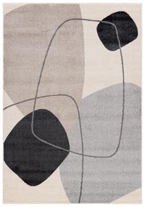 Makro Abra Moderní kusový koberec LUCY NP26A krémový šedý černý Rozměr: 160x230 cm