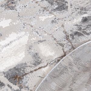 Makro Abra Kulatý koberec PORTLAND R216C Mramor Kámen šedý hnědý Rozměr: průměr 120 cm