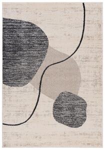 Makro Abra Moderní kusový koberec LUCY NP24D krémový šedý Rozměr: 120x170 cm