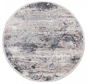 Makro Abra Kulatý koberec PORTLAND G509A Moderní abstraktní bílý šedý hnědý Rozměr: průměr 120 cm