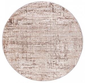 Makro Abra Kulatý koberec PORTLAND D175E Moderní Abstraktní bílý hnědý Rozměr: průměr 120 cm