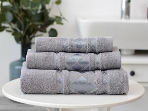 XPOSE® Dárkový set ručníků - šedý 3ks