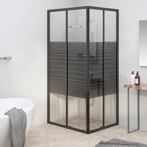 Sprchový kout s pruhovaným vzorem ESG 90 x 70 x 180 cm černý 151850