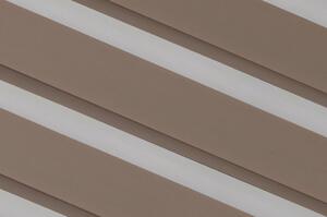 Dekodum Roleta den a noc v bílé kazetě zatemňovací, barva látky Tmavě béžová Šířka (cm): 53, Výška (cm): Standardní (do 150 cm), Strana mechanismu: Práva