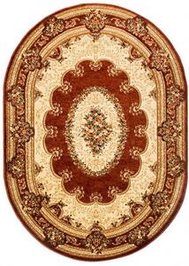 Makro Abra Oválný kusový koberec YESEMEK 5889A hnědý Rozměr: 250x350 cm