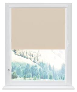Dekodum Klasická mini roleta v bílé kazetě, barva látky Krémová Šířka (cm): 59, Výška (cm): Standardní (do 150 cm), Strana mechanismu: Práva
