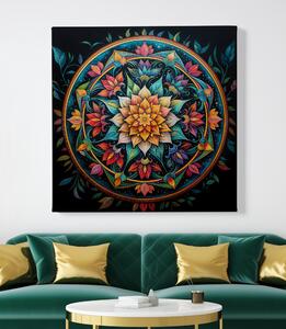 Obraz na plátně - Mandala Síla FeelHappy.cz Velikost obrazu: 40 x 40 cm
