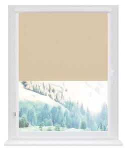 Dekodum Klasická mini roleta v bílé kazetě, barva látky Ecru Šířka (cm): 53, Výška (cm): Standardní (do 150 cm), Strana mechanismu: Práva