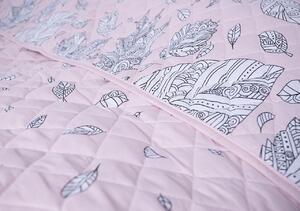XPOSE® Přehoz na postel LINES - růžový 220x240 cm