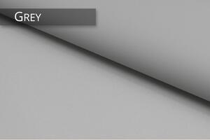 Dekodum Zatemňovací roleta v bílé kazetě, barva látky Grey Šířka (cm): 145, Výška (cm): Balkonová (do 200 cm), Strana mechanismu: Levá