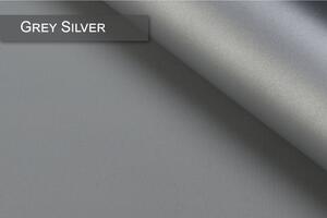 Dekodum Termoizolační roleta v bílé kazetě, barva látky Grey Silver Šířka (cm): 45, Výška (cm): Standardní (do 150 cm), Strana mechanismu: Levá