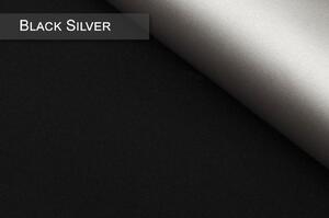 Dekodum Termoizolační roleta v bílé kazetě, barva látky Black Silver Šířka (cm): 50, Výška (cm): Standardní (do 150 cm), Strana mechanismu: Práva