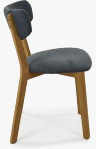 Látková židle - nohy dub, Amisa antracitová