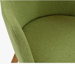 Židle s područkami - Bella, Lady zelená