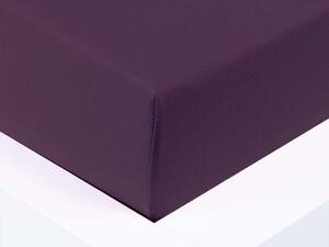 XPOSE® Jersey prostěradlo Exclusive s lycrou - purpurové 180x200 cm