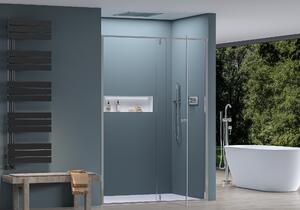 Cerano Santini, křídlové sprchové dveře 100x195 cm, 6mm čiré sklo, chromový profil, CER-CER-426205