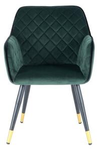 Kayoom Židle Amino 525 tmavě zelená / černá
