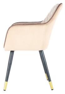 Kayoom Židle Amino 525 béžová / hnědá