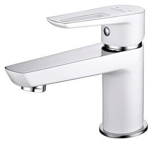 Cersanit S951-047 - Umyvadlová baterie MILLE 13,4 cm bílá + výpusť