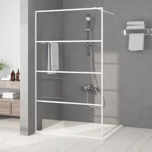 Sprchová zástěna walk-in bílá 115 x 195 cm čiré ESG sklo 152143