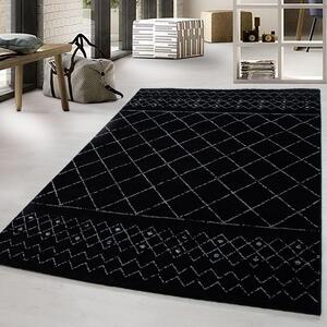 Moderní kusový koberec Lucca 1830 Black | černý Typ: 120x170 cm