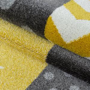 Dětský kusový koberec Kids 620 Yellow | žlutý Typ: 160x230 cm