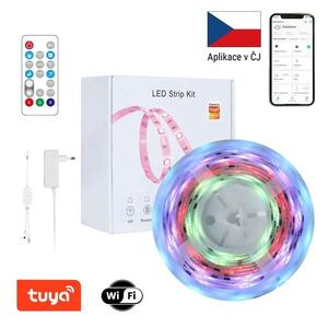 Immax 07734L NEO LITE digitální LED pásek 5m, RGB, Tuya, MUSIC, IP65