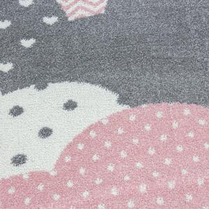 Dětský kusový koberec Bambi 820 pink kruh | Vícebarevná Typ: kulatý 120x120 cm