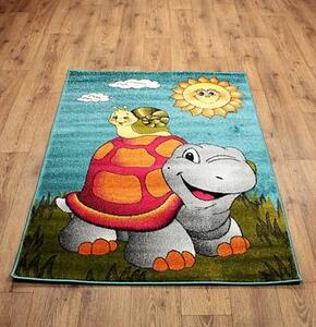 Dětský kusový koberec Kolibri 11111-140 želva - 133x190 cm
