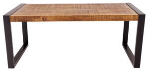 Konferenční stolek kov a dřevo mango 110x45x60