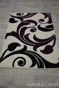 Agnella Kusový koberec Extra Friese 5281 - white/lila 120x170cm