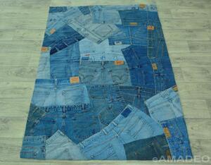 Eamadeo Bavlněný kusový koberec Indie Jeans - 120x170cm