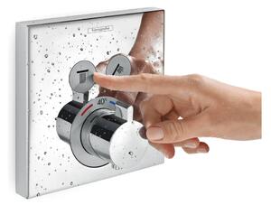 Hansgrohe ShowerSelect - Termostat pod omítku pro 2 spotřebiče, kartáčovaný černý chrom 15763340