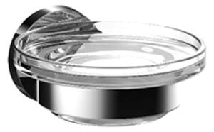 Emco Round - Držák na mýdlo, montáž pomocí lepení nebo vrtání, chrom 433000100