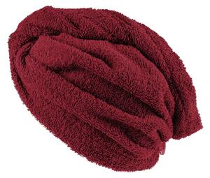 XPOSE® Froté turban na vlasy VERONA - bordó 30x75 cm