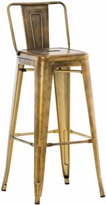 Kovová barová židle Mason - Zlatá