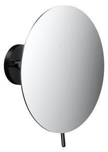 Emco Cosmetic mirrors Pure - Nástěnné kulaté holící a kosmetické zrcadlo, Ø 190 mm, 3 zvětšovací sklo, černé 109413306