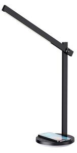 Immax 08969L BEAM stolní lampa LED 18W 110-400lm 2800-5000K, černá, dotykové ovládání, stmívatelné, Qi bezdrátové nabíjení pro chytré telefony, CCT
