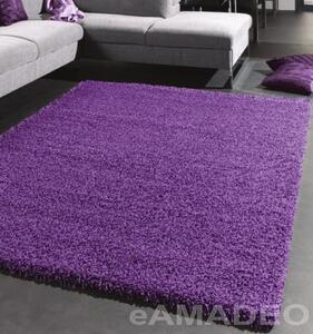 Merinos Turecko Kusový koberec Shaggy Plus 901 lilac - 200x200