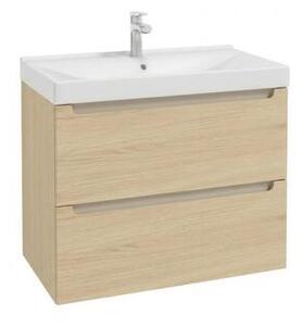Koupelnová skříňka s umyvadlem Naturel Stilla 80x60x45 cm dub Vicenza mat STILLADV08057U3