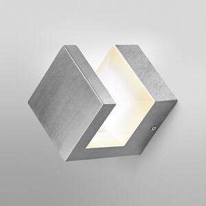 OSRAM LED venkovní nástěnné svítidlo ENDURA STYLE PYRAMID nerezová ocel IP44, Hliník / šedá / zinek, Nerezová ocel, Moderní