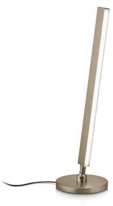 Knapstein Stolní lampa LED Kosma, bronzový efekt, ovládání gesty, stmívatelný, Bronz / starožitná mosaz, Obývací pokoj / jídelna, Mosaz, Moderní