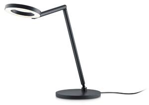 Knapstein Stolní lampa LED Tessa-T, černá, ovládání gesty, stmívatelný, Černá, Pracovna / kancelář, Mosaz, Moderní