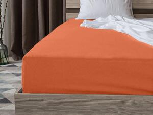 Jersey prostěradlo oranžové 200 x 200 cm